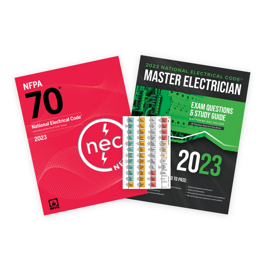 2023 Master Electrician Study Guide & National Electrical Code Combo with Tabs