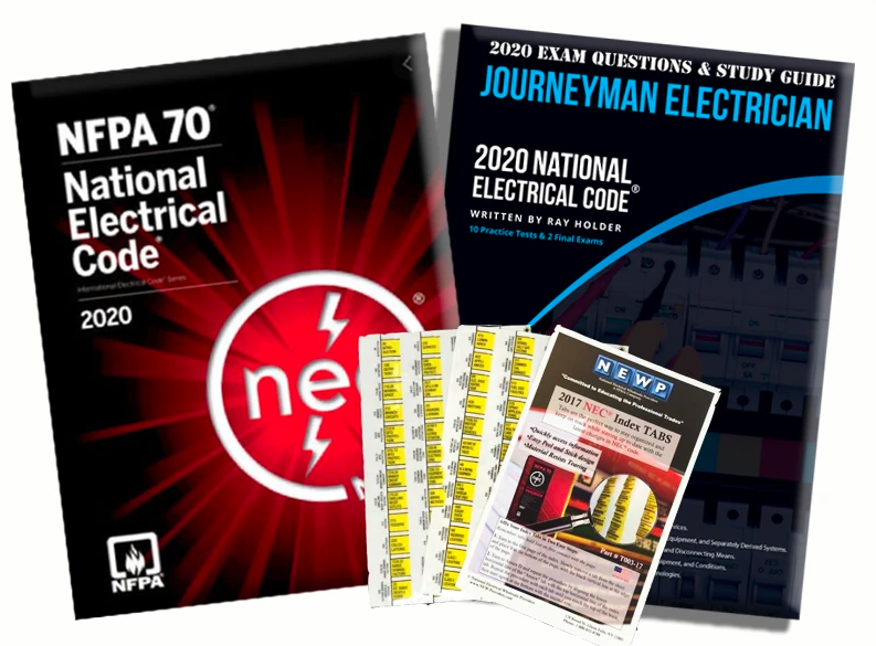 2020 Journeyman Electrician Study Guide & National Electrical Code Combo with Tabs