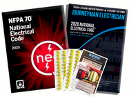 2020 Journeyman Electrician Study Guide & National Electrical Code Combo with Tabs