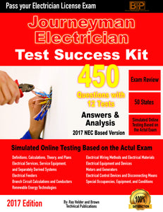 2017 Journeyman Electrician Exam Questions and Study Guide - Online Test Success Kit