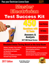 Load image into Gallery viewer, 2017 Master Electrician Exam Questions and Study Guide - Online Test Success Ki
